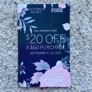 🌸Victoria’s Secret $20 OFF Cards (5-Pack)🌸